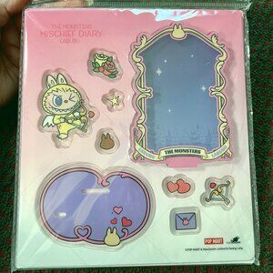 POP MART Labubu Monsters Mischief Diary Photo Stand GWP Exclusive Sealed NWT